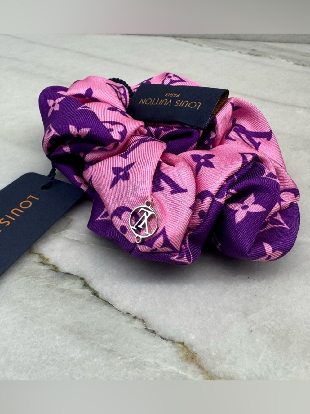 SOLD! NWT! Louis Vuitton Scrunchie in Pink and Purple